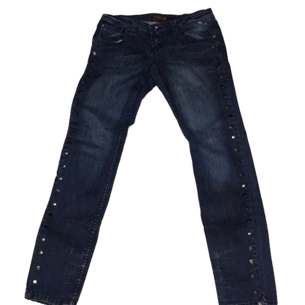 Zana Di Studded sides Premium skinny Jeans 5